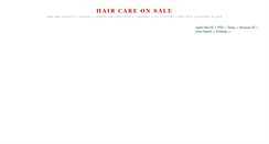 Desktop Screenshot of haircareonsale.blogspot.com