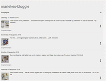 Tablet Screenshot of mariekes-bloggie.blogspot.com
