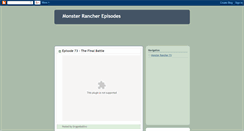 Desktop Screenshot of monsterrancherep.blogspot.com