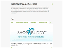 Tablet Screenshot of inspiredincomestreams.blogspot.com