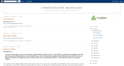 Desktop Screenshot of connectionsmessages.blogspot.com