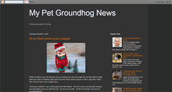 Desktop Screenshot of mypetgroundhog.blogspot.com