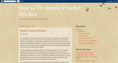 Desktop Screenshot of howtodosimplecrochetstitches.blogspot.com