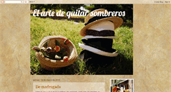 Desktop Screenshot of elartedequitarsombreros.blogspot.com