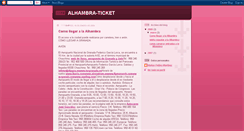 Desktop Screenshot of alhambra-ticket.blogspot.com