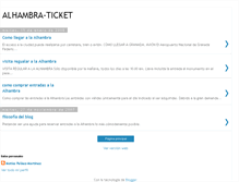 Tablet Screenshot of alhambra-ticket.blogspot.com