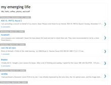 Tablet Screenshot of myemerginglife.blogspot.com