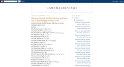 Desktop Screenshot of gamemagreviews.blogspot.com