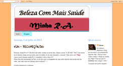 Desktop Screenshot of belezacommaissaude.blogspot.com