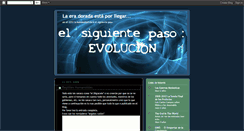 Desktop Screenshot of evolucion-2012.blogspot.com