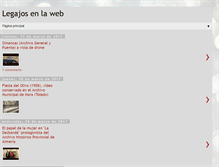 Tablet Screenshot of legajosenlaweb.blogspot.com