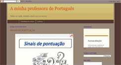 Desktop Screenshot of aminhaprofessoradeportugues.blogspot.com