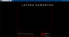 Desktop Screenshot of latinasamantha.blogspot.com