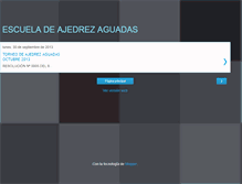 Tablet Screenshot of escuelaajedrezaguadas.blogspot.com