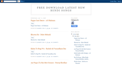 Desktop Screenshot of freedownloadlatestnewhindisongs.blogspot.com