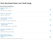 Tablet Screenshot of freedownloadlatestnewhindisongs.blogspot.com