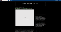 Desktop Screenshot of highpraisegospel.blogspot.com