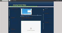 Desktop Screenshot of amazingcricket.blogspot.com