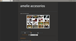 Desktop Screenshot of amelie-accesorios.blogspot.com