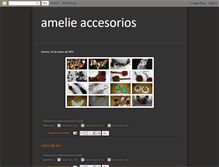 Tablet Screenshot of amelie-accesorios.blogspot.com