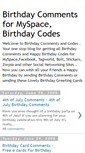 Mobile Screenshot of birthdaycommentsandcodes.blogspot.com