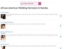 Tablet Screenshot of africanamericanweddinghairstyles.blogspot.com