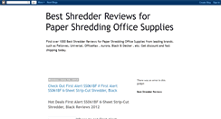 Desktop Screenshot of best-shredder-reviews.blogspot.com