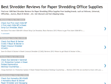 Tablet Screenshot of best-shredder-reviews.blogspot.com