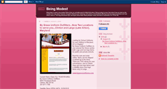 Desktop Screenshot of beingmodest.blogspot.com