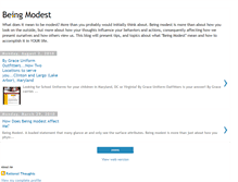 Tablet Screenshot of beingmodest.blogspot.com