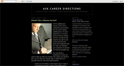 Desktop Screenshot of careerdirections.blogspot.com