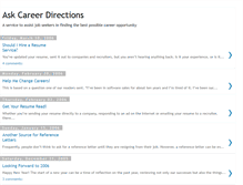 Tablet Screenshot of careerdirections.blogspot.com