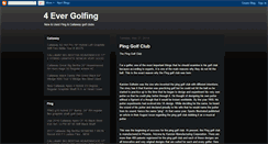 Desktop Screenshot of 4evergolfing.blogspot.com