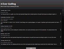 Tablet Screenshot of 4evergolfing.blogspot.com