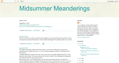 Desktop Screenshot of midsummermeanderings.blogspot.com