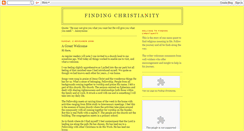 Desktop Screenshot of findingchristianity.blogspot.com