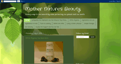 Desktop Screenshot of mothernaturesbeauty.blogspot.com