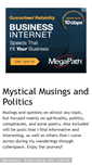 Mobile Screenshot of mysticalmusingsandpolitics.blogspot.com