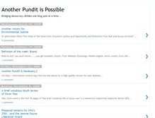 Tablet Screenshot of anotherpunditispossible.blogspot.com