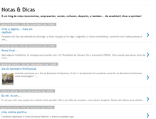 Tablet Screenshot of notasedicas.blogspot.com