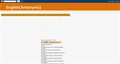 Desktop Screenshot of demeantonyms.blogspot.com