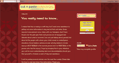 Desktop Screenshot of cutnpastememories.blogspot.com