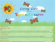 Tablet Screenshot of livinglifeonthespectrum.blogspot.com