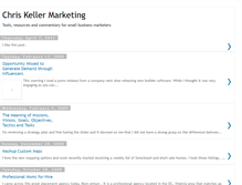 Tablet Screenshot of chriskellermarketing.blogspot.com