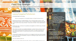 Desktop Screenshot of feedyourstrength.blogspot.com