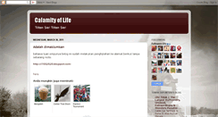 Desktop Screenshot of calamityoflife.blogspot.com
