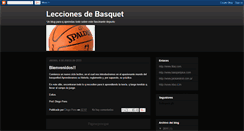 Desktop Screenshot of leccionesdebasquet.blogspot.com