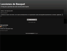 Tablet Screenshot of leccionesdebasquet.blogspot.com