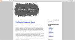 Desktop Screenshot of holocausthistoryproject.blogspot.com