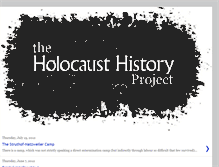 Tablet Screenshot of holocausthistoryproject.blogspot.com